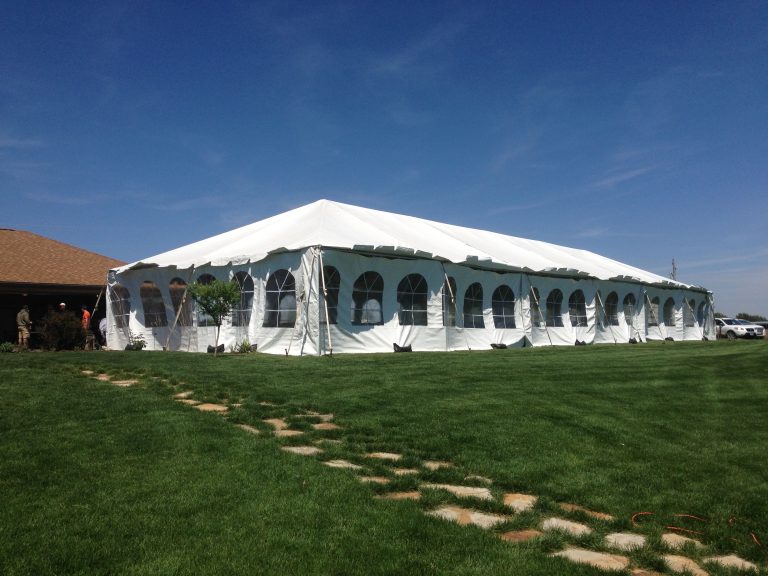 30′ x 90′ frame Wedding Tent Rental in Iowa