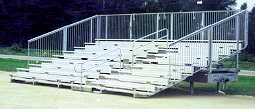 Portable 10 Row x 30' bleacher rental in Iowa, Illinois, MO, WI