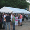 Picture of our 10' x 30' "Frame" tent used as a concessions stand at a local venue.