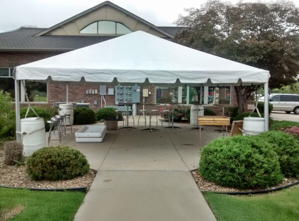 20' x 20' frame tent rental