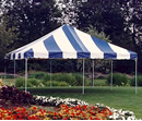 Picture of one of our 20' x 20' canopy event tents.