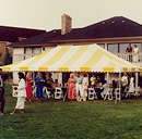 Picture of one of our 20' x 30' canopy event tents.