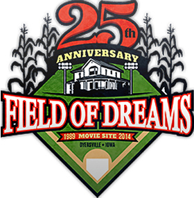 25th anniversary of field of dreams logo