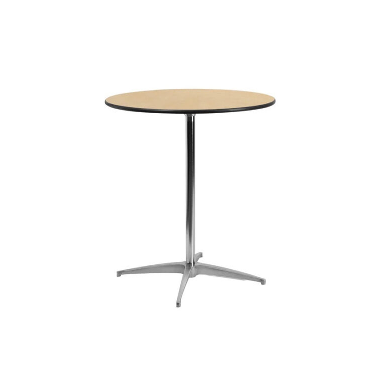 30" Round Bistro Table Rental - Pedestal Table