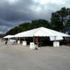 30' x 105' frame tent outside