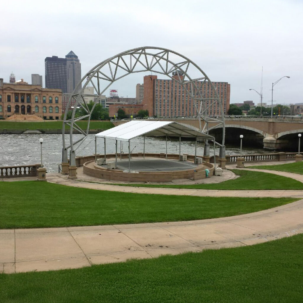 30' x 30' Losberger clearspan event tent rental