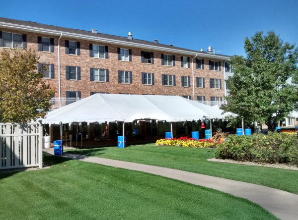 30' x 60' frame tent rental