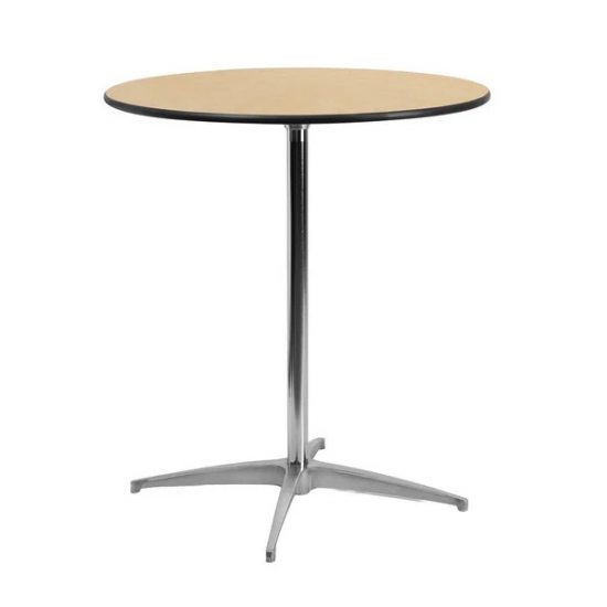 30" Round Bistro Table Rental - Pedestal Table