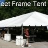 Picture of the outside of our 30' x 105' frame tent.