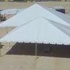 30' x 30 frame and 40' x 40' hybrid tents.