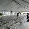 Inside the 30' x 75' frame tent with UltraDeck Sub-flooring.