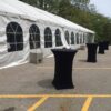 30' x 90' frame tent with french windows