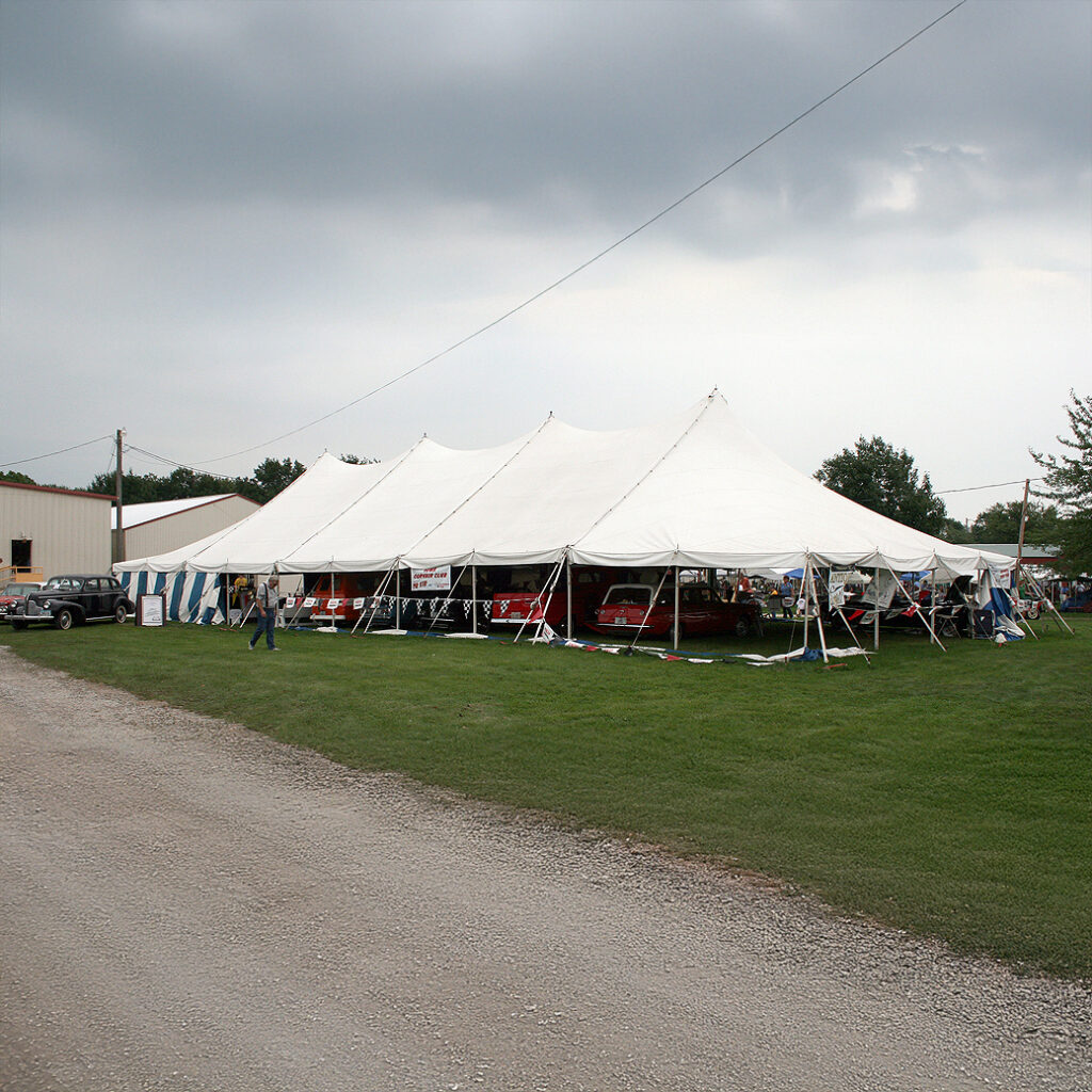40' x 100' Elite rope and pole tent for rental