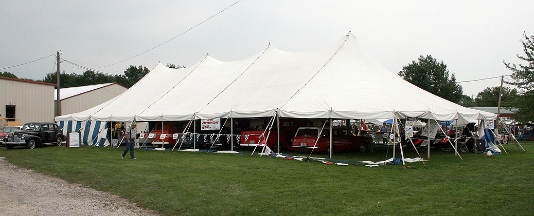 40' x 100' elite rope and pole tent for rental
