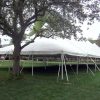 End view of our 40' x 120' Rope and Pole Tent.