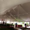 Inside our 40' x 140' rope and pole tent at Saint Ambrose University 2014
