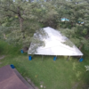 Above view of 40' x 60' Losberger event structure.
