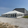 40′ x 60′ Hybrid Tent with French window side wall