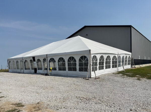 40′ x 60′ Hybrid Tent with French window side wall