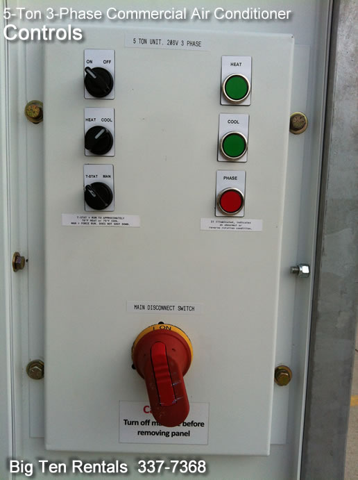 delta air conditioner control panel