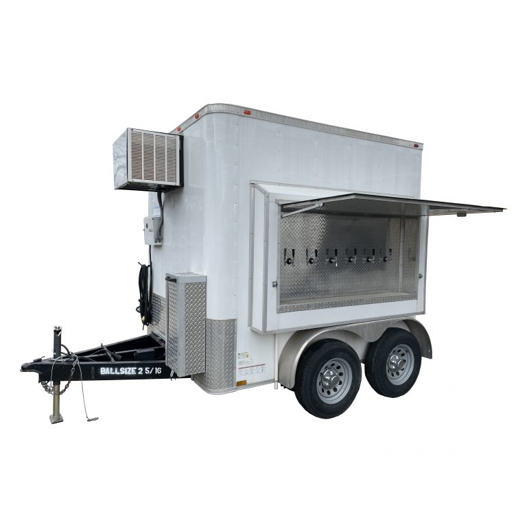 Refrigerated Beer Trailer | 6 Taps | Holds 30 Kegs