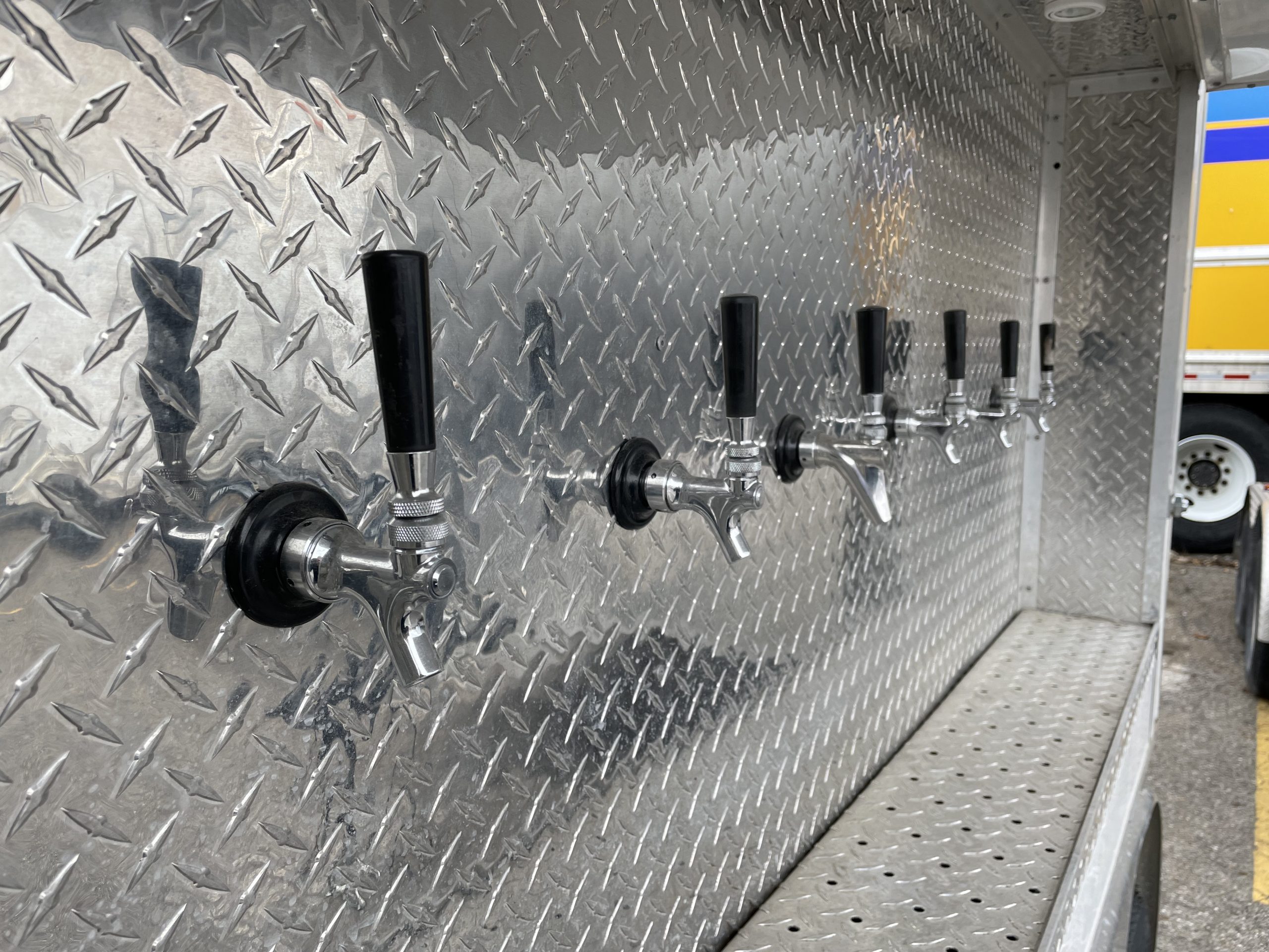 6-tap refrigerated beer trailer