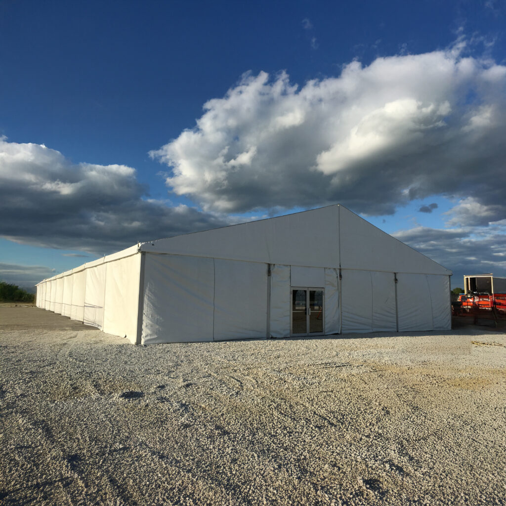 60' x 98' Temporary Tent Structure | 18m x 30m Losberger Clearspan