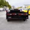 Back of 6' x 12' Tandem Axle Dump Trailer for rent [5970]
