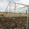 Front of the frame of 40' x 40' clearspan event structure tent