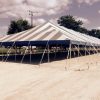 Outside of 40' x 160' Gala rope and pole tent