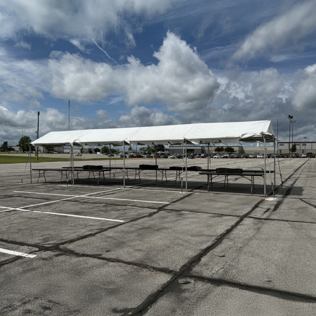 Rent 10′ x 40′ frame tent