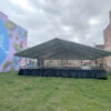 Rent 40' x 40' Losberger clearspan event tent over stage