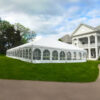 Rent 40' x 80' Hybrid tent with French window sidewalls
