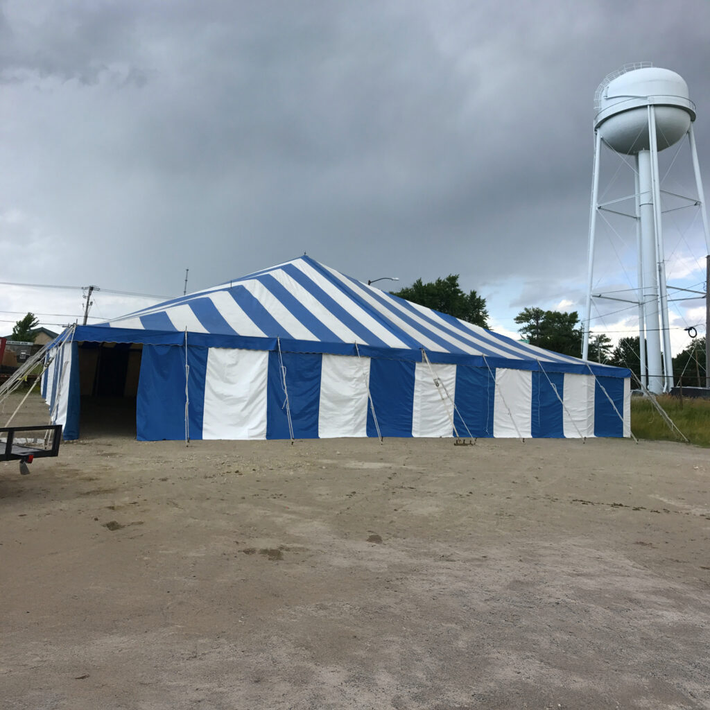 Rent 60' x 60' rope and pole tent