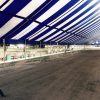 Side of 40' x 160' Gala rope and pole tent