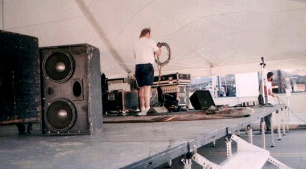 Stage Under Large Tent Rental