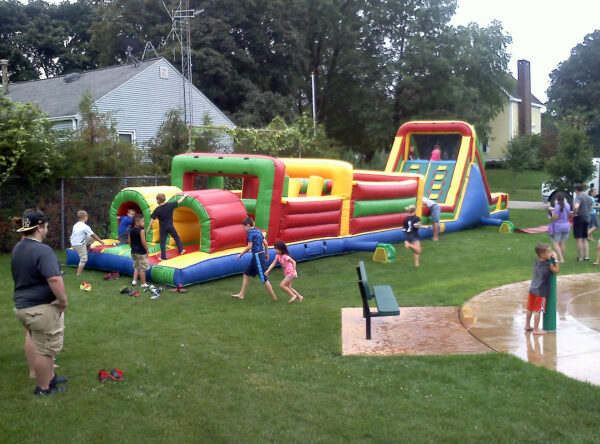 Start of obstacle course for rent
