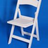 Three quarter view: Resin + White Wood chair