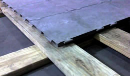 Use plywood stringers under UltraDeck when a levelable floor is required.