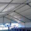 Underneath the clear spanning 40' x 40' Losberger structure