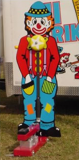 clown themed mini striker for kids.