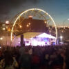 Concert at the Simon Estes Amphitheater under our 30' x 30' Losberger clearspan tent.
