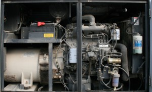 Engine of our towable diesel generator.