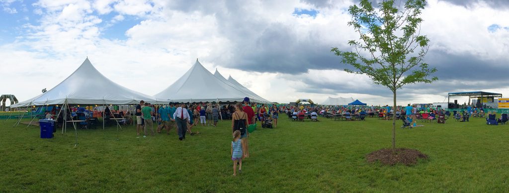 Blues & BBQ festival panoramic view