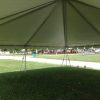 Inside view of our 30' x 30' frame tent.