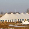 Outside our 60' x 180' Rope and Pole event tent.