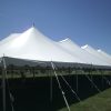 Outside view of 80' x 150' Rope and Pole event tent.