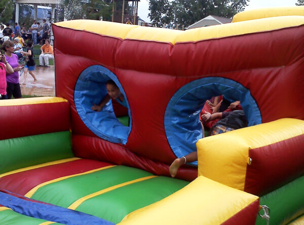 Tunnel section of the obstacle course.