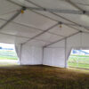 Inside a 50' x 50' (15m x 15m) Losberger clearspan temporary structure/tent.