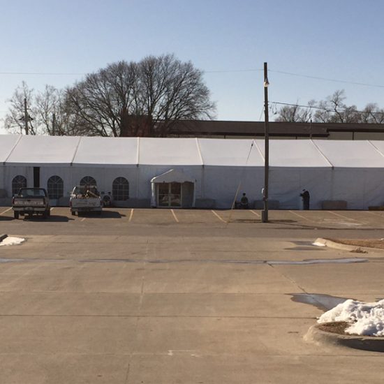 60' x 164' Temporary Tent Structure | 18m x 50m Losberger Clearspan